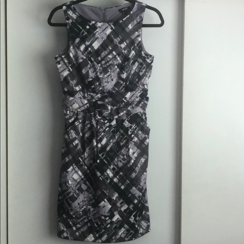 Black and purple dress